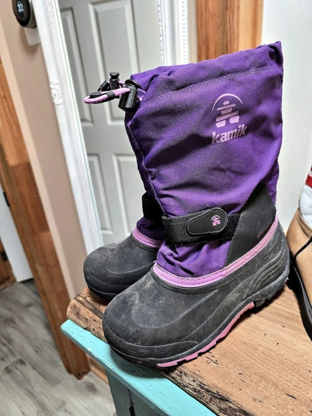 Kamik Rocket Kids Purple & Black Winter Boots